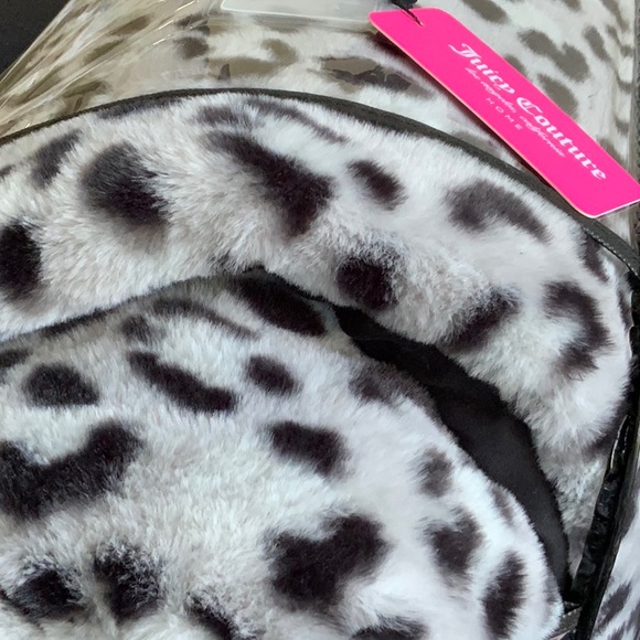 💖🌸4 PIECE Juicy Couture Home Plush & Cozy Leopard Print  Comforter Set - Picture 2 of 7